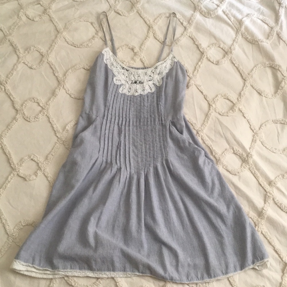 Urban Outfitters Kimchi Blue blue striped dress XS